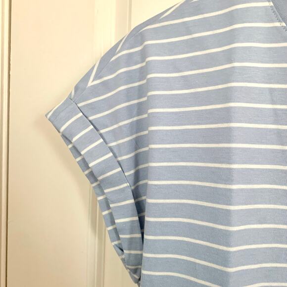 GU (Uniqlo) CHIIKAWA Hachiware Striped T-shirt in Blue - Picture 7 of 11